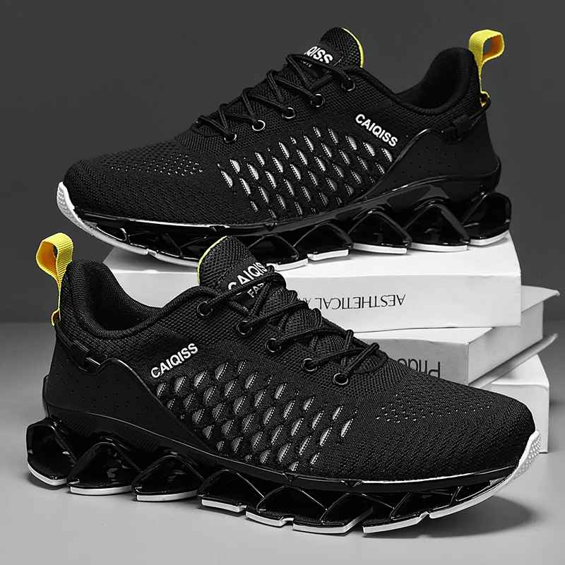 Casual Sneakers Mens Shock-absorb Running Shoes Lightweight Breathable Sports Shoes for Men 2025 New Trendy Gym Trainers for Man