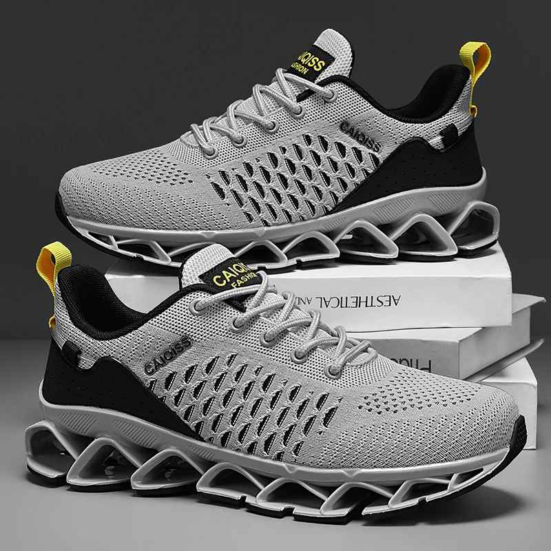 Casual Sneakers Mens Shock-absorb Running Shoes Lightweight Breathable Sports Shoes for Men 2025 New Trendy Gym Trainers for Man