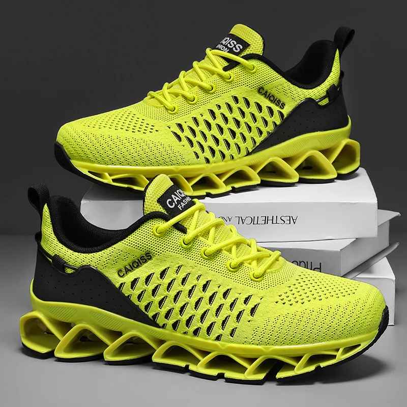 Casual Sneakers Mens Shock-absorb Running Shoes Lightweight Breathable Sports Shoes for Men 2025 New Trendy Gym Trainers for Man
