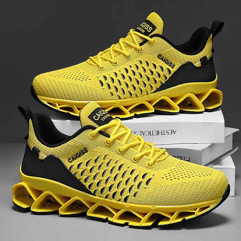Casual Sneakers Mens Shock-absorb Running Shoes Lightweight Breathable Sports Shoes for Men 2025 New Trendy Gym Trainers for Man